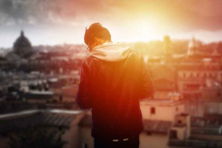 blur boy bright city